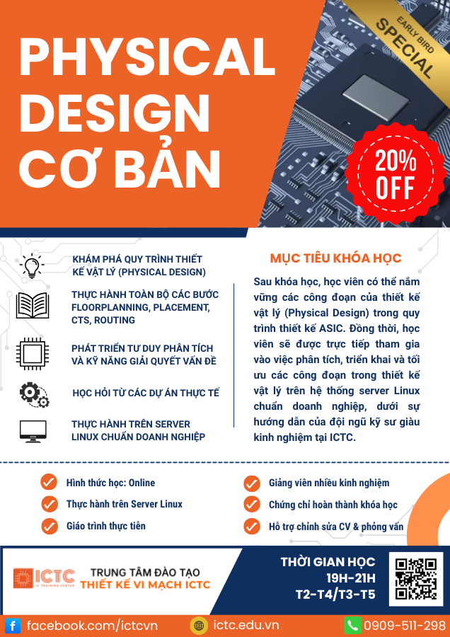 Khoá học Physical Design tại ICTC