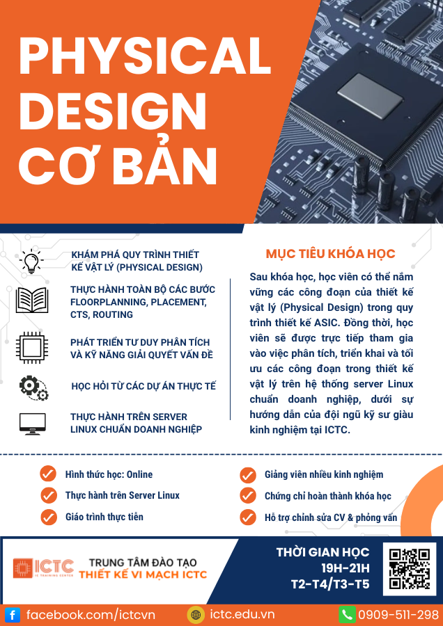 Khoá học Physical Design tại ICTC