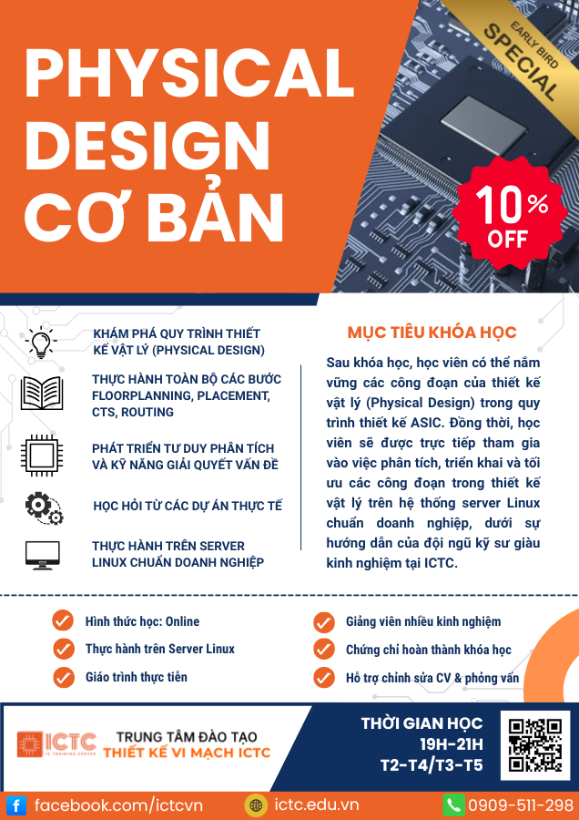 Khoá học Physical Design tại ICTC